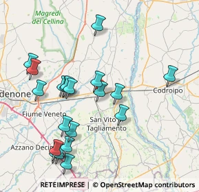 Mappa 33072 Casarsa della delizia PN, Italia (8.233)