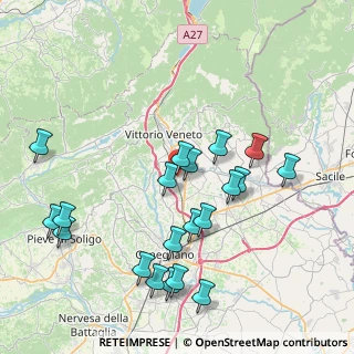 Mappa Via Meucci Antonio, 31029 Vittorio Veneto TV, Italia (8.531)