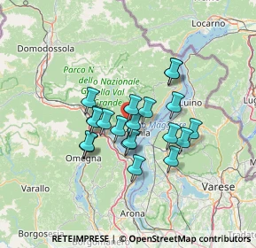 Mappa Via Giuseppe de Notaris, 28923 Pallanza VB, Italia (9.9915)