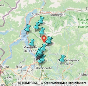 Mappa Via Ferrario Celestino, 23818 Pasturo LC, Italia (10.86278)