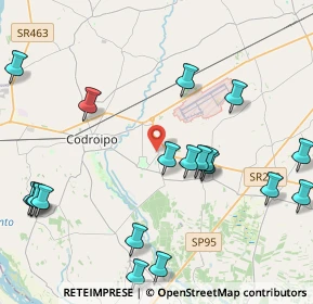 Mappa Via N. e M. Gabrielli, 33033 Codroipo UD, Italia (5.2045)