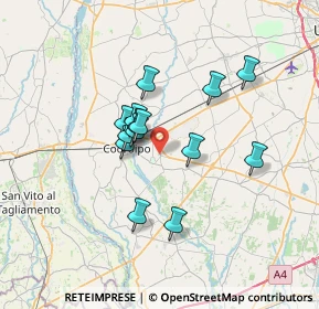Mappa Via N. e M. Gabrielli, 33033 Codroipo UD, Italia (5.22214)