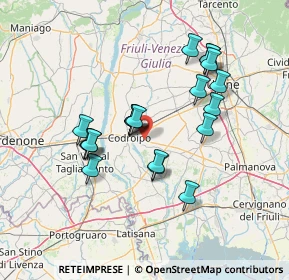 Mappa Via N. e M. Gabrielli, 33033 Codroipo UD, Italia (12.409)