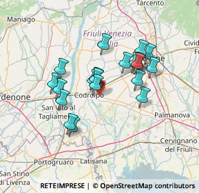 Mappa Via N. e M. Gabrielli, 33033 Codroipo UD, Italia (11.569)