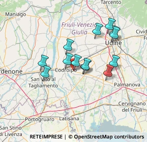 Mappa Via N. e M. Gabrielli, 33033 Codroipo UD, Italia (11.84462)