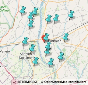 Mappa Via Chiusa, 33033 Codroipo UD, Italia (7.45438)
