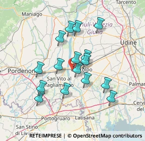 Mappa Via Chiusa, 33033 Codroipo UD, Italia (12.18313)