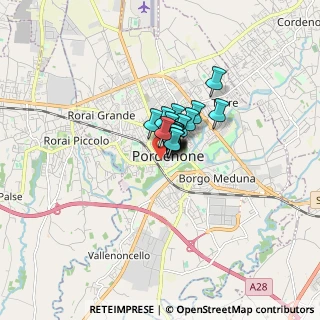 Mappa Via dei Giardini Cattaneo, 33170 Pordenone PN, Italia (0.5685)