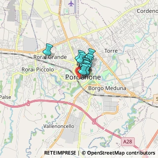 Mappa Via dei Giardini Cattaneo, 33170 Pordenone PN, Italia (0.55154)