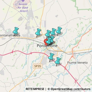 Mappa Via dei Giardini Cattaneo, 33170 Pordenone PN, Italia (2.14273)