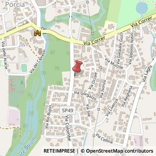 Mappa Via Colombera, 17, 33080 Porcia, Pordenone (Friuli-Venezia Giulia)