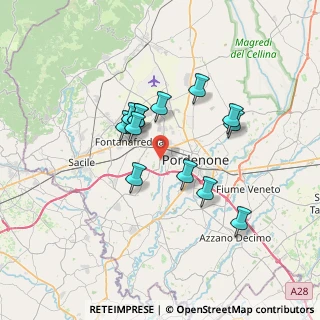 Mappa Via del Platano, 33080 Porcia PN, Italia (5.66923)