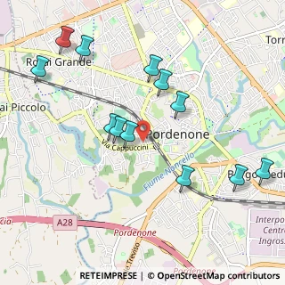 Mappa Via Vendramino Candiani, 33170 Pordenone PN, Italia (1.07583)