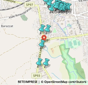Mappa Codroipo Via Latisana, 33033 Codroipo UD, Italia (0.651)
