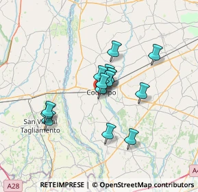 Mappa Codroipo Via Latisana, 33033 Codroipo UD, Italia (5.01)