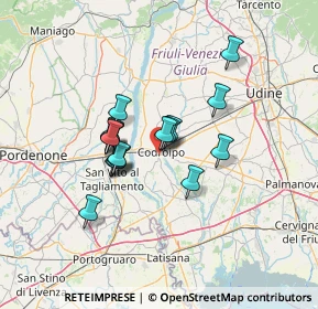 Mappa Codroipo Via Latisana, 33033 Codroipo UD, Italia (9.95647)