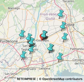 Mappa Codroipo Via Latisana, 33033 Codroipo UD, Italia (10.88412)