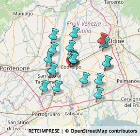 Mappa Codroipo Via Latisana, 33033 Codroipo UD, Italia (10.5255)