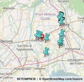 Mappa Piazza delle Scuole, 33033 Codroipo UD, Italia (14.95167)