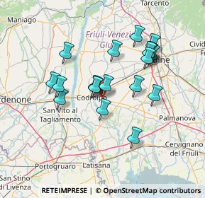 Mappa Piazza delle Scuole, 33033 Codroipo UD, Italia (12.453)
