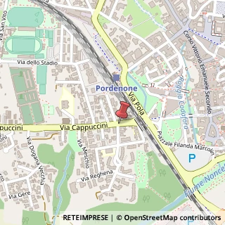 Mappa Via Cappuccini, 9/A, 33170 Pordenone, Pordenone (Friuli-Venezia Giulia)