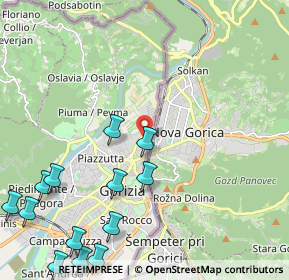 Mappa Via Giuseppe Caprin, 34170 Gorizia GO, Italia (2.93769)