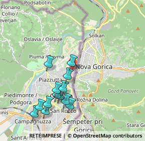 Mappa Via Giuseppe Caprin, 34170 Gorizia GO, Italia (1.98385)