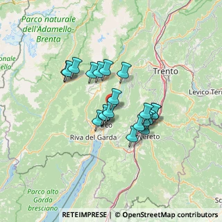 Mappa 38074 Arco TN, Italia (10.3445)