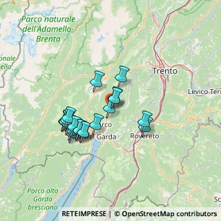 Mappa 38074 Arco TN, Italia (11.7105)