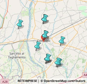 Mappa Via 33033, 33033 Codroipo UD, Italia (6.47583)