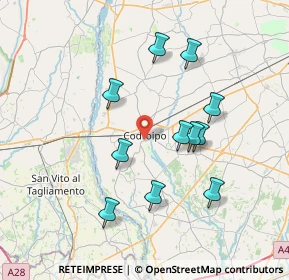 Mappa Via 33033, 33033 Codroipo UD, Italia (6.84818)