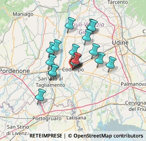 Mappa Via 33033, 33033 Codroipo UD, Italia (9.70389)