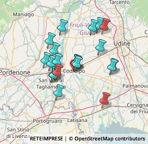 Mappa Via 33033, 33033 Codroipo UD, Italia (11.667)