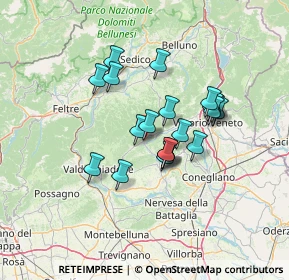 Mappa Via del Cimitero, 31051 Follina TV, Italia (10.4285)