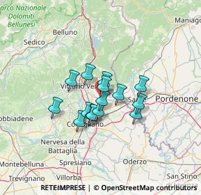 Mappa Via C. Battisti, 31014 Colle Umberto TV, Italia (8.596)