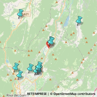 Mappa Via Giovanni Segantini, 38074 Dro TN, Italia (4.97364)