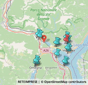 Mappa Via Borrette, 28802 Mergozzo VB, Italia (7.26133)