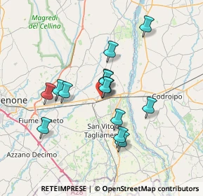 Mappa Via Fontana, 33072 Casarsa della delizia PN, Italia (5.79571)