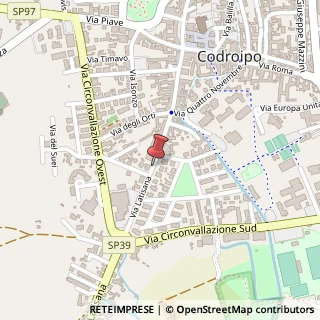 Mappa Via Latisana, 2, 33033 Codroipo, Udine (Friuli-Venezia Giulia)