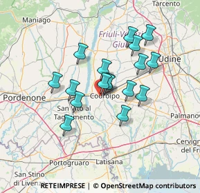 Mappa Via Catocchie, 33033 Codroipo UD, Italia (10.90353)