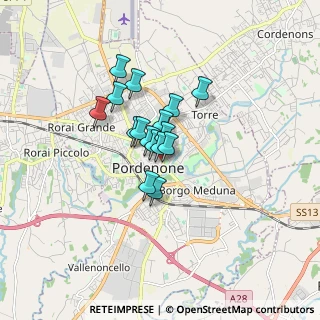 Mappa Via Fratelli Bandiera, 33170 Pordenone PN, Italia (1.0075)