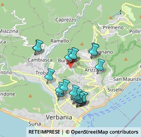 Mappa Via Motte, 28819 Vignone VB, Italia (1.599)