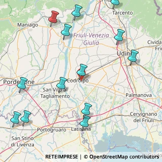 Mappa Via Artegna, 33033 Codroipo UD, Italia (22.015384615385)
