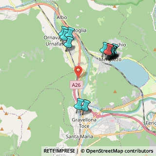 Mappa A26 Genova - Gravellona Toce, 28802 Mergozzo VB, Italia (1.9095)