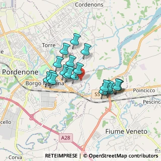 Mappa Via Musil, 33084 Pordenone PN, Italia (1.355)