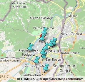 Mappa Via dei Torriani, 34170 Gorizia GO, Italia (1.35727)