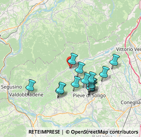 Mappa Via Bernardi Jacopo, 31050 Follina TV, Italia (6.22286)