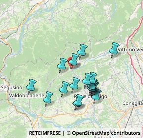 Mappa Via Bernardi Jacopo, 31050 Follina TV, Italia (6.61111)
