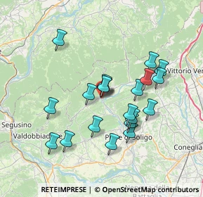 Mappa Via Bernardi Jacopo, 31050 Follina TV, Italia (6.446)