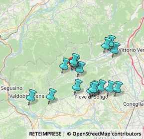 Mappa Via Bernardi Jacopo, 31050 Follina TV, Italia (6.64688)